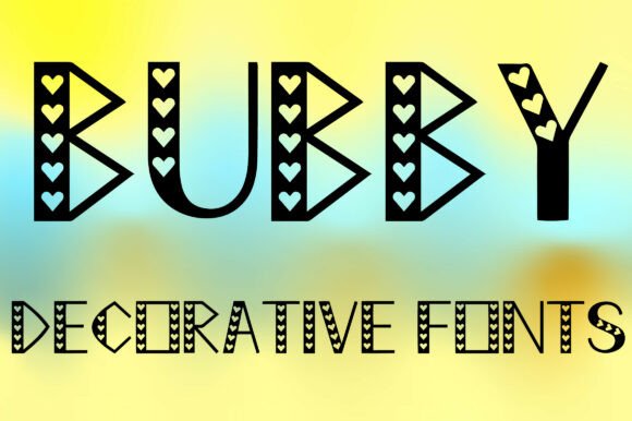 Bubby: A Charming Font for Creative Heartfelt Designs