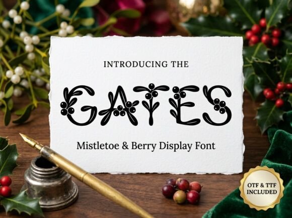 Celebrate the Season with Gates: A Font of Holiday Charm