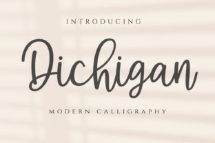 Dichigan: Elegant Handwritten Font for Modern Designs