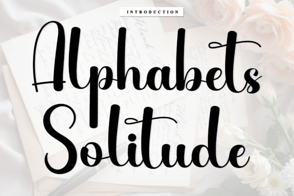Discover the Elegance of Alphabets Solitude Font