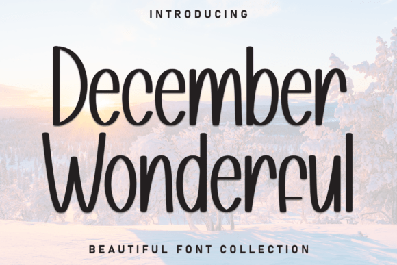 Discover the Enchanting December Wonderful Typeface