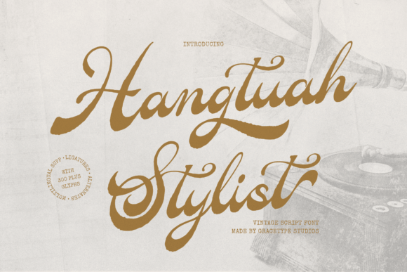 Hangtuah Stylist: A Vintage Script Font for Timeless Branding