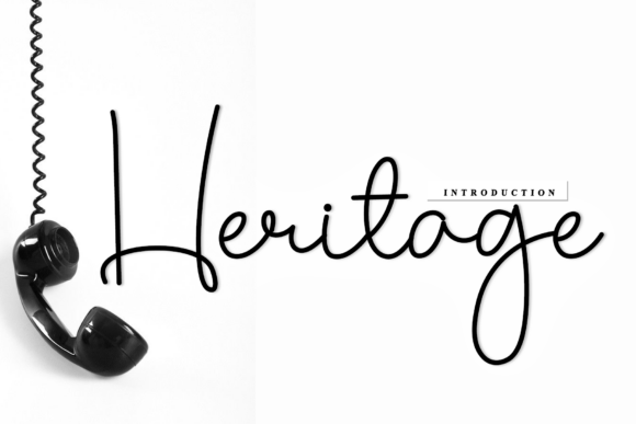 Heritage: A Sophisticated Script Font for Artisan Brands