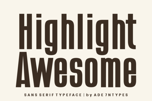 Highlight Awesome: Modern Sans-Serif for Bold Designs