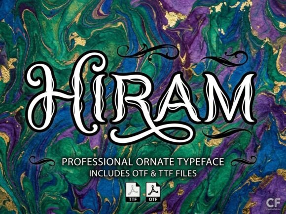 Hiram: A Bold Display Font for Unforgettable Designs