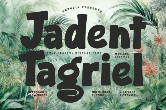 Jadent Tagriel: A Bold Display Font for Vibrant Design