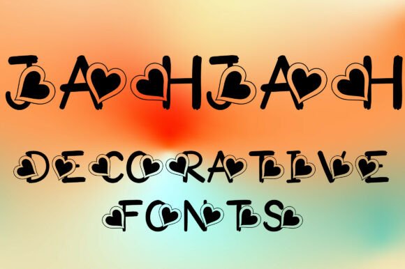 Jahjah: A Sweet Heart Love Style Typeface