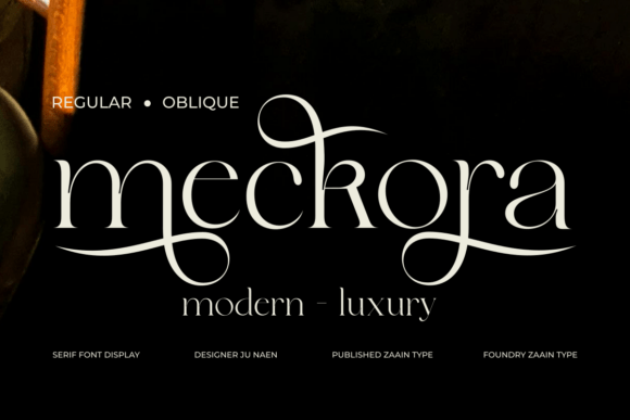 Meckora: A Refined Serif for Timeless Elegance