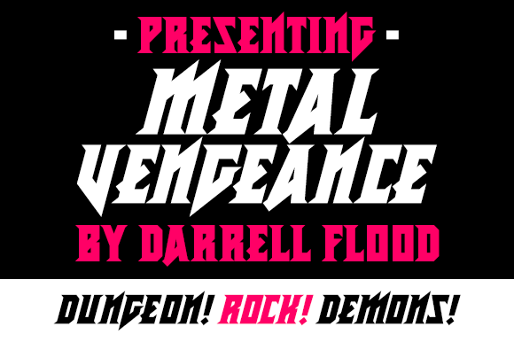 Metal Vengeance: The Hard-Edged Display Typeface for Bold Projects
