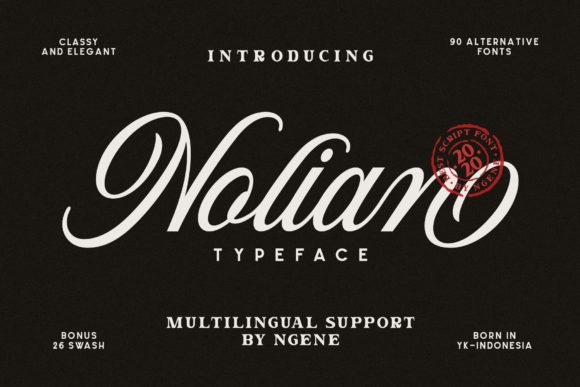 Nolian: The Elegant Script Font for Your Creative Projects