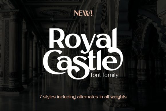 Royal Castle: A Luxurious Sans Serif Font Family