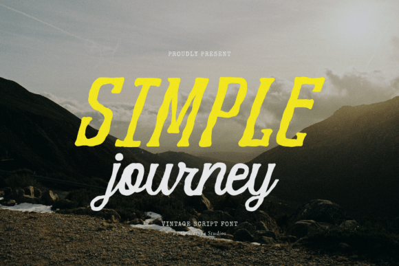 Simple Journey: A Vintage Script Font for Creative Adventures