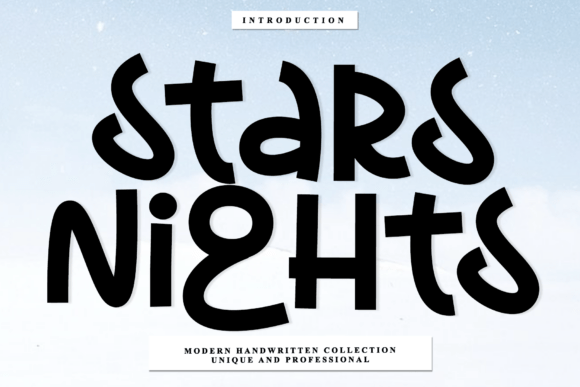 Stars Nights: A Timeless Handwritten Font for Creative Design