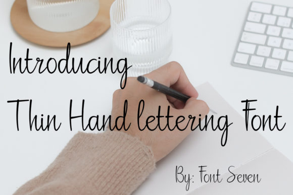 Thin Hand-lettering Script: A Delicate & Joyful Typeface