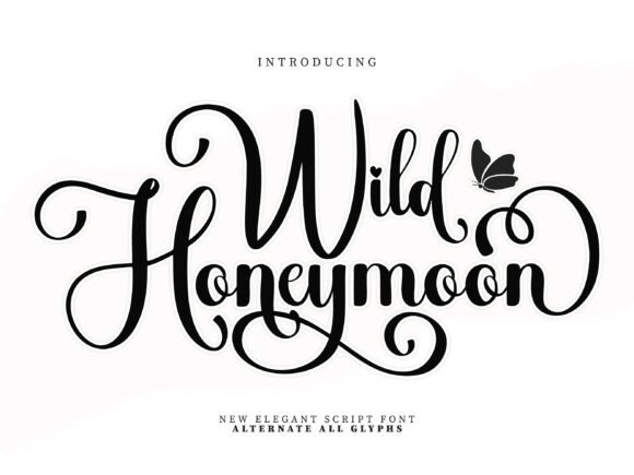 Wild Honeymoon: A Script Font of Timeless Romance